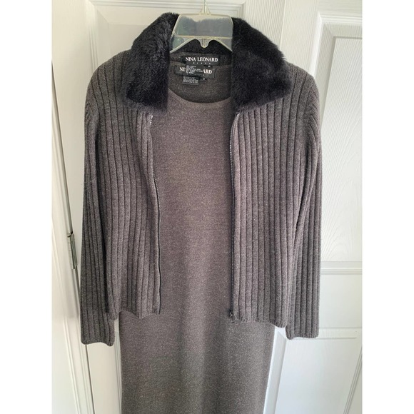 Vintage Wool blend Dress and Sweater - Picture 1 of 4